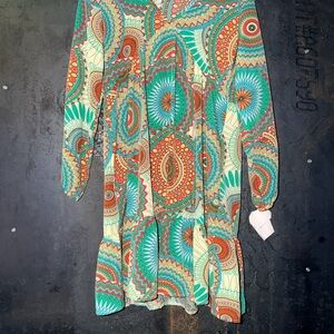 Vibrant Patterned Dress